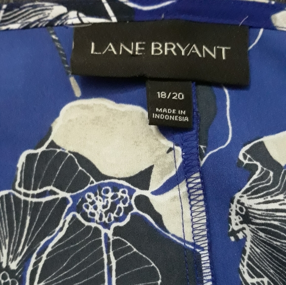 Lane Bryant Ruffle Sleeve Floral Blouse Sz 18/20 - Picture 4 of 6